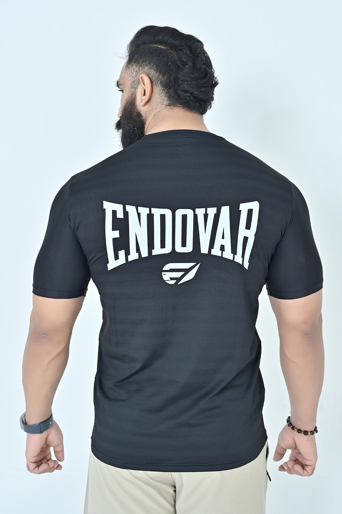 Endovar Textured Performance Sports T-Shirt - Black
