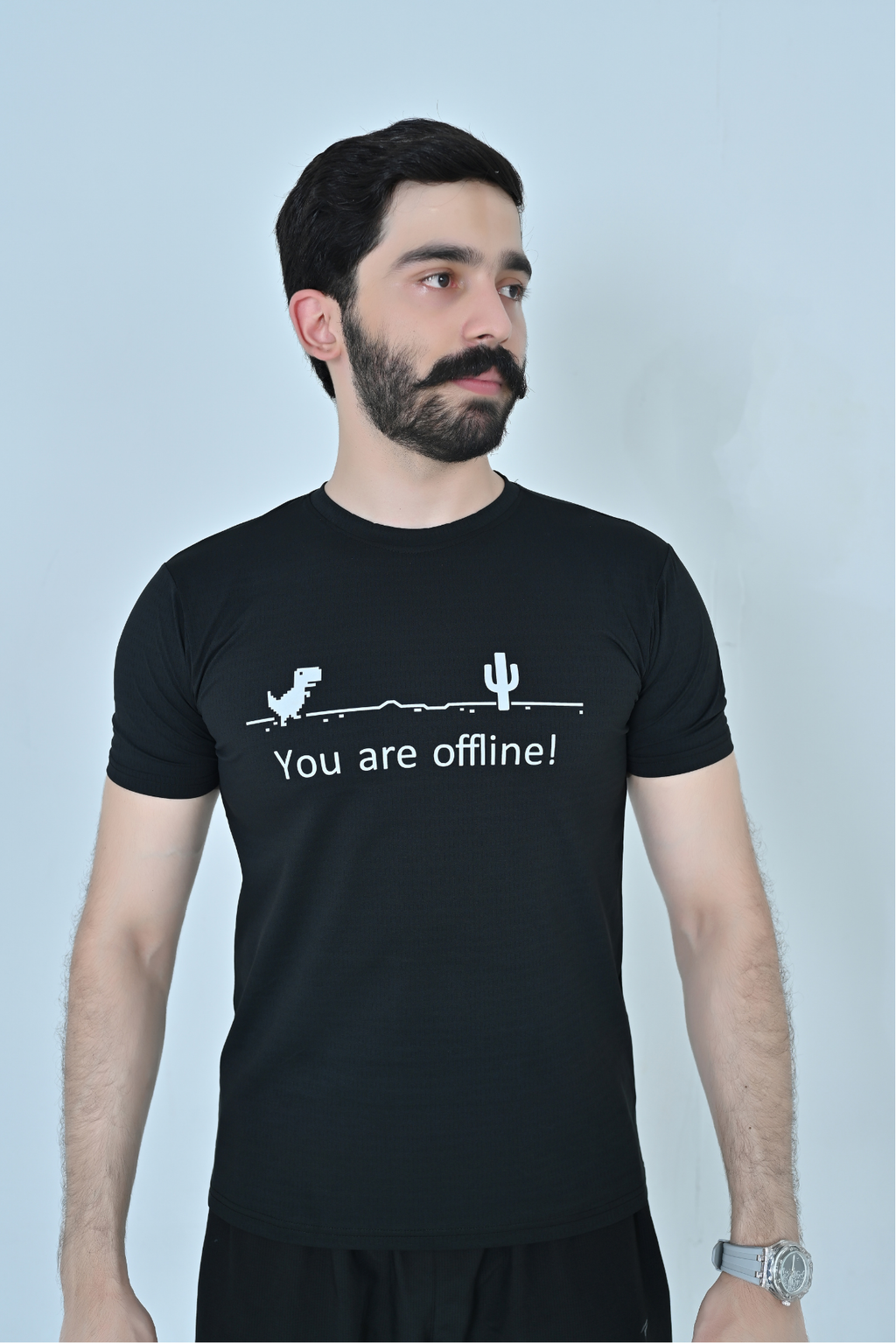 Offline Graphic T-Shirt - Black