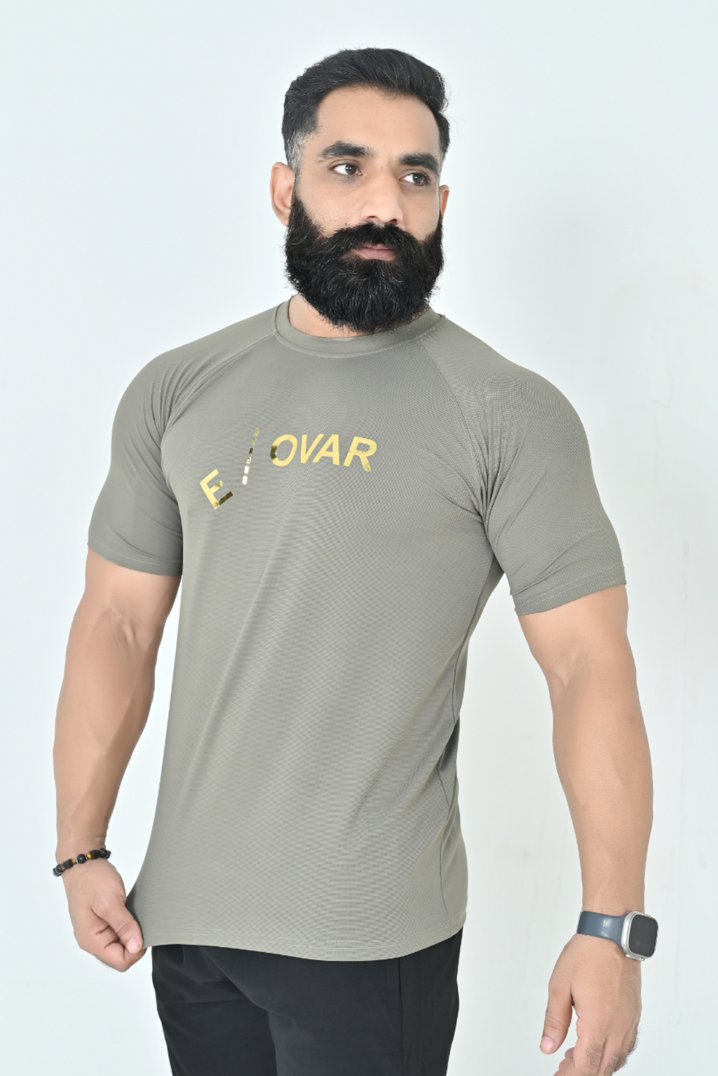 Endovar Gold Sports T-Shirt - Olive Grey