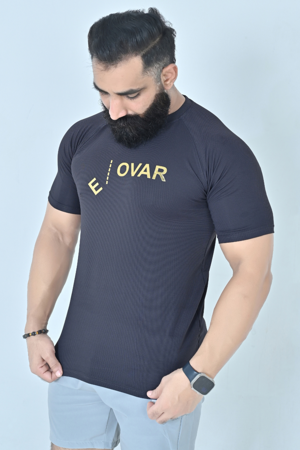 Endovar Gold Sports T-Shirt - Charcol Navy