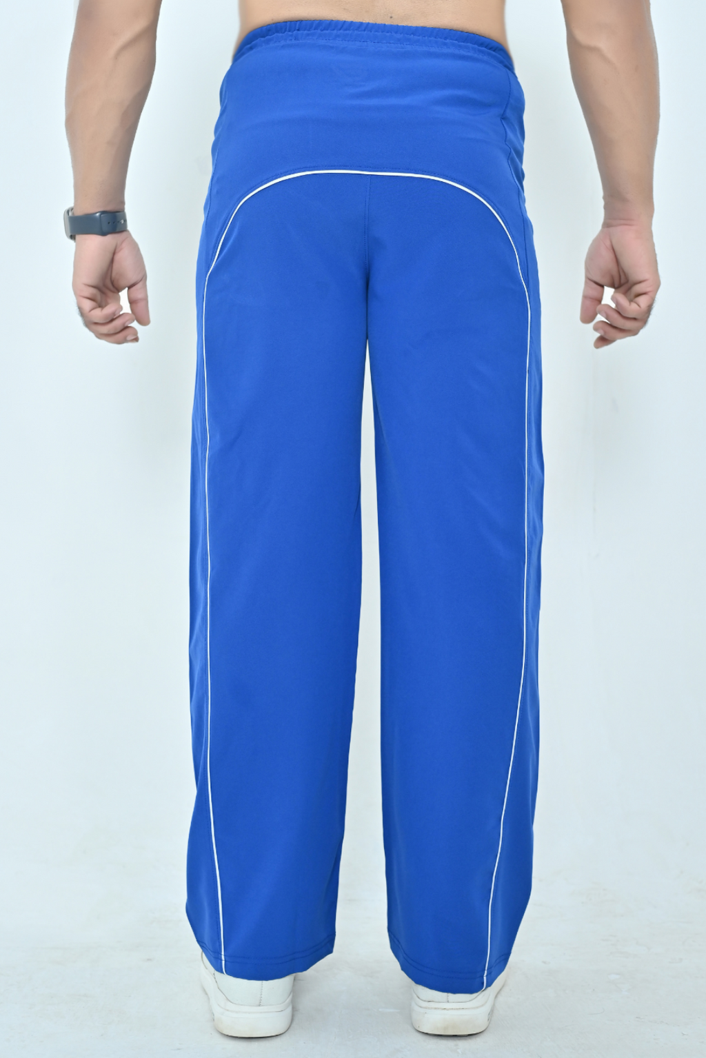 Endovar Pine Line Art Trousers For Men's - Blue