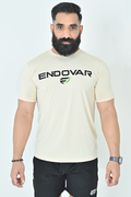 Endovar Signature Logo Sports T-Shirt - Cream