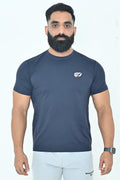 Sprint Line Performance T-Shirt - Navy Blue
