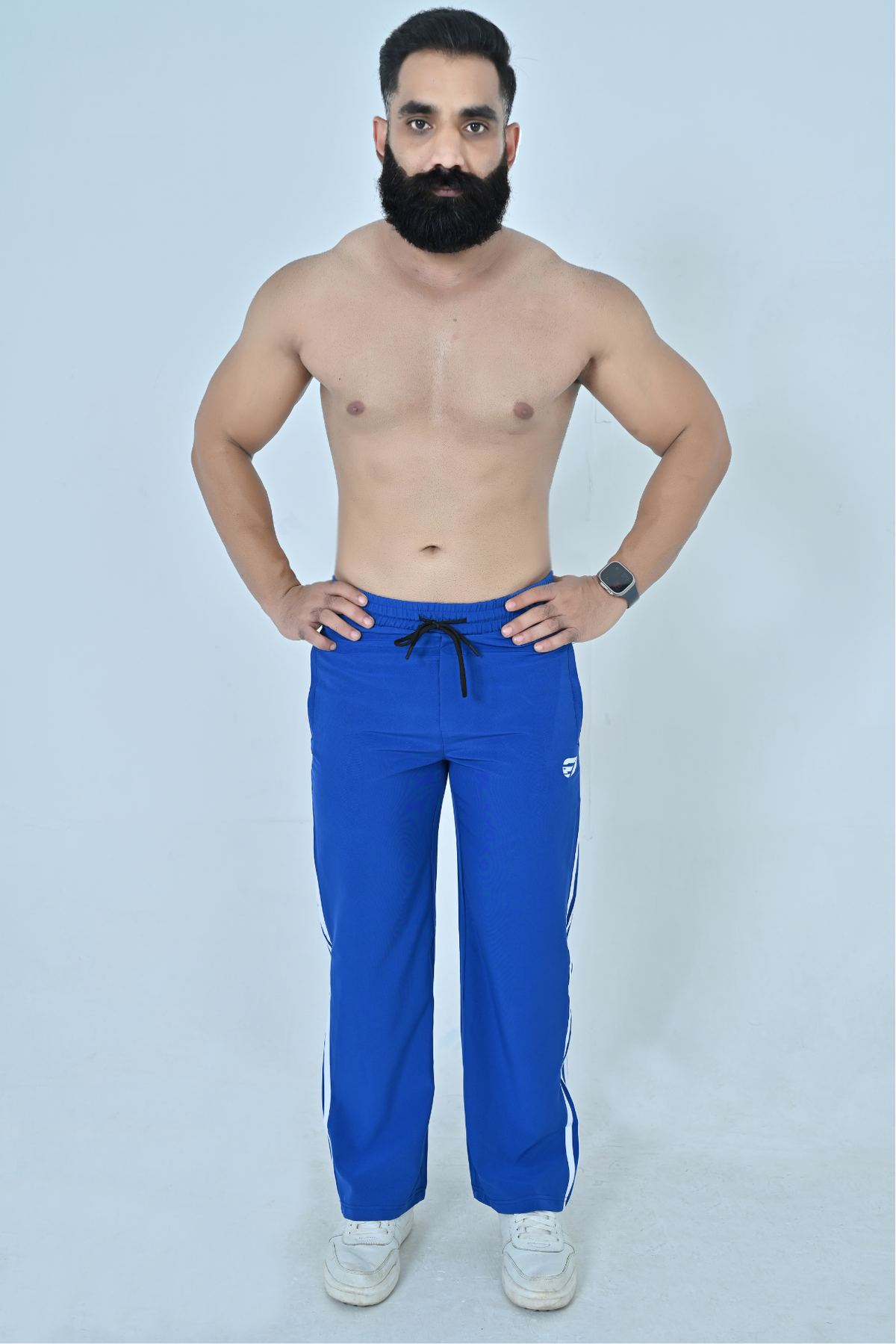Endovar 3 Lines Art Trousers For Men's - Blue