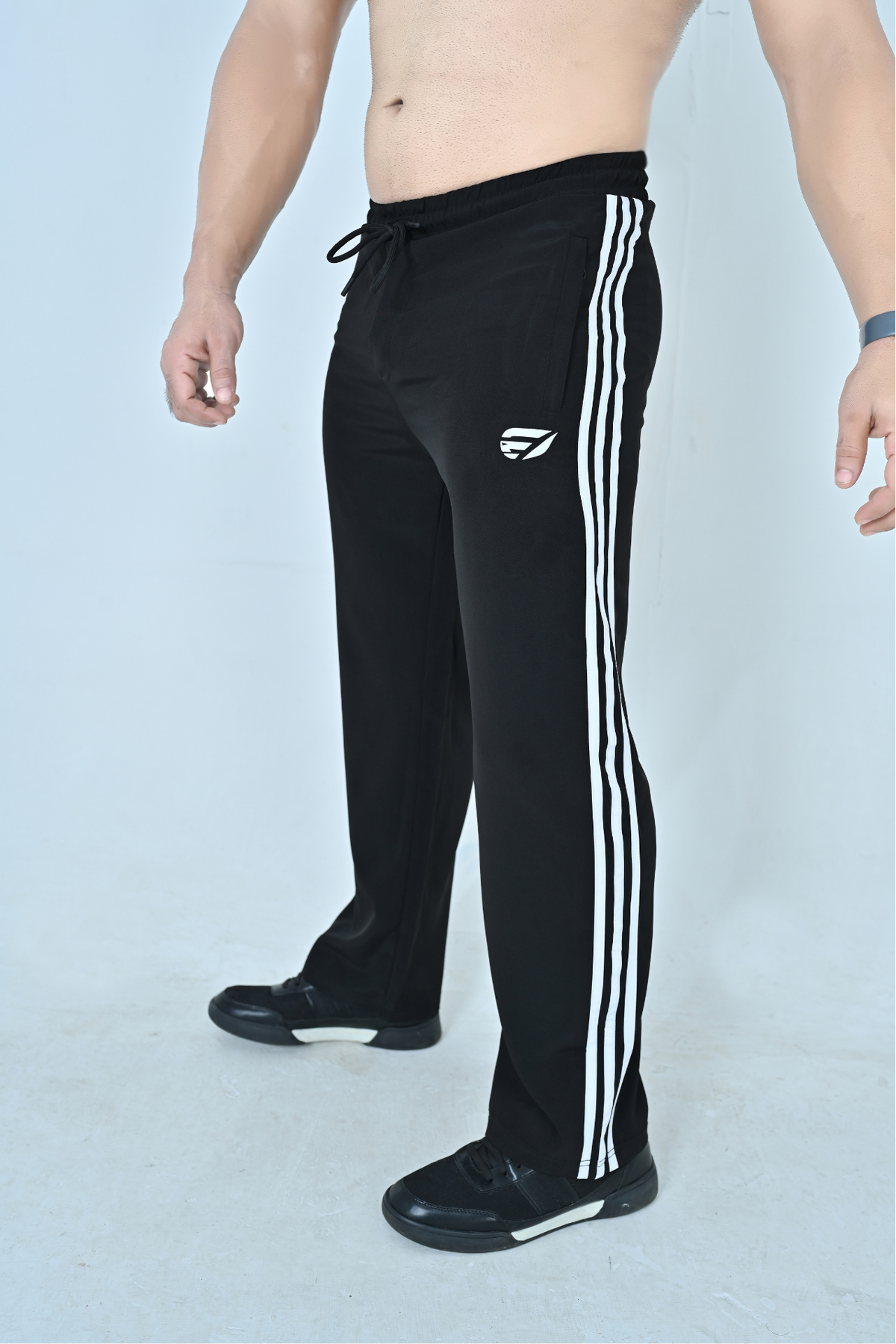 Endovar 3 Lines Art Trousers For Men's - Black
