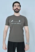 Offline Graphic T-Shirt - Olive Grey