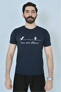 Offline Graphic T-Shirt - Navy Blue