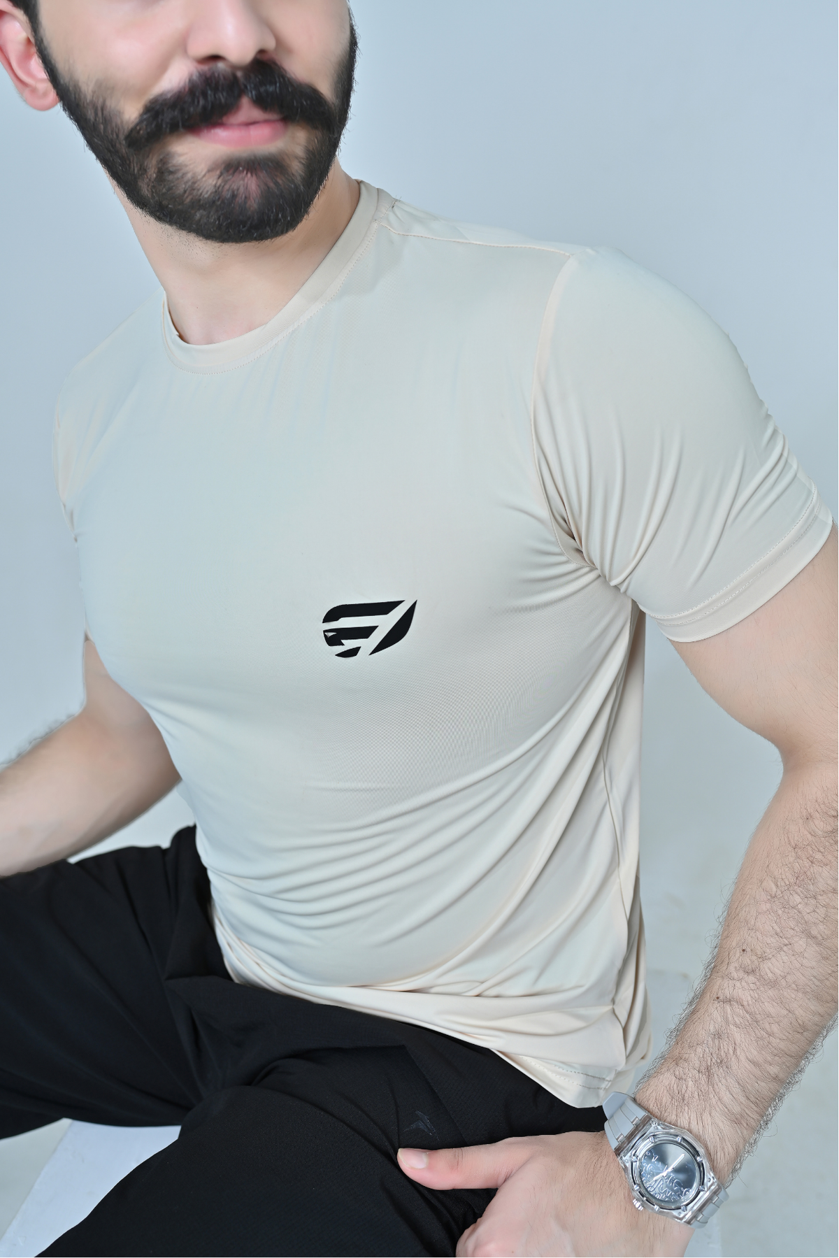 Endovar Vertical Performance T-Shirt - Beige