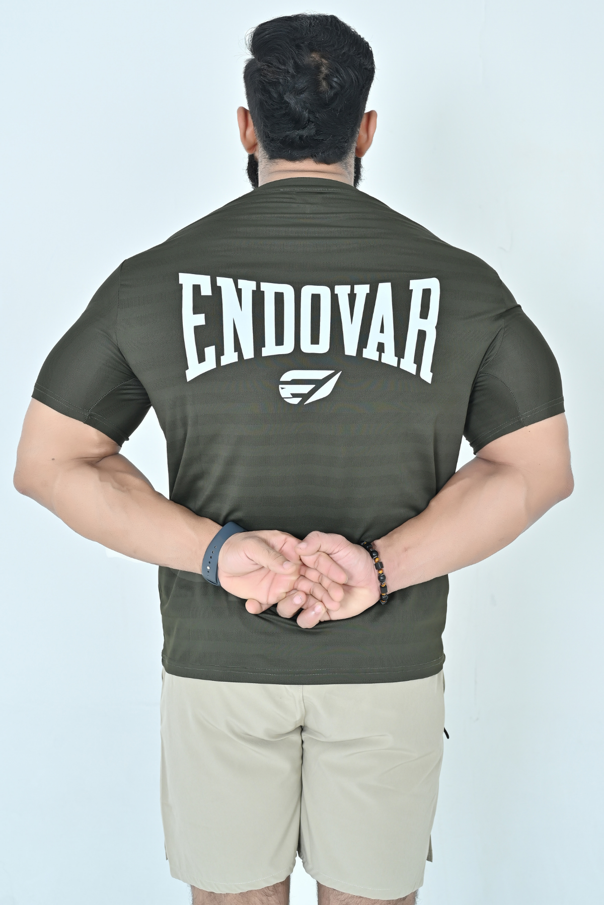 Endovar Textured Performance Sports T-Shirt - Dark Olive