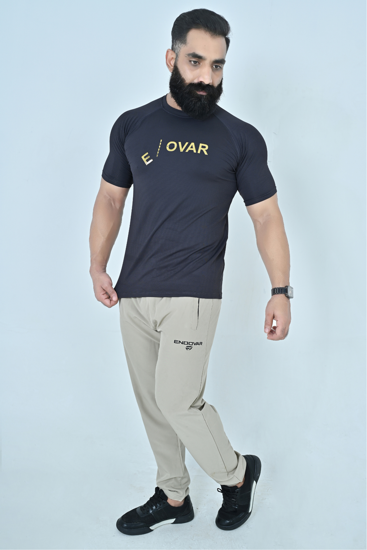 Endovar Gold Sports T-Shirt - Dark Navy