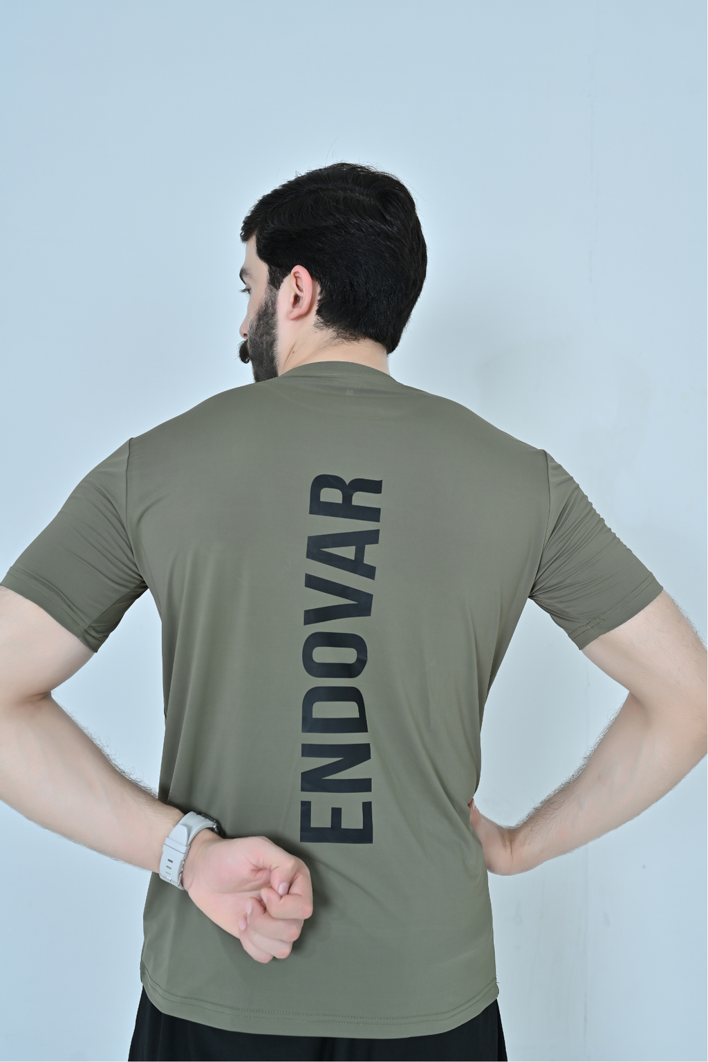 Endovar Vertical Performance T-Shirt - Olive Grey