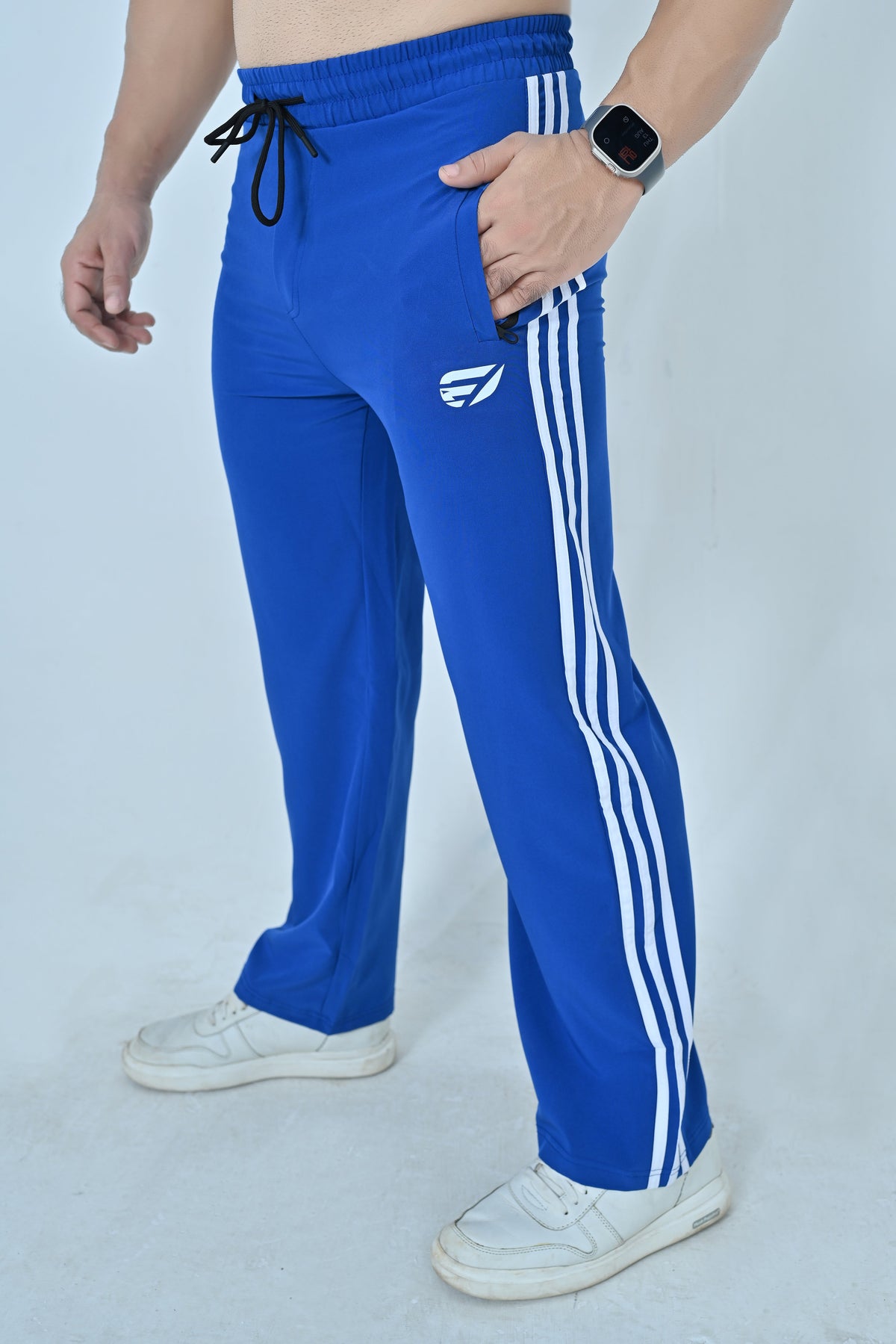 Endovar 3 Lines Art Trousers For Men's - Blue