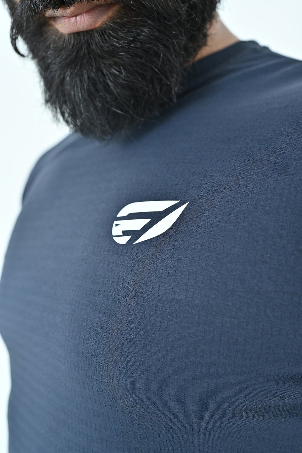 Sprint Line Performance T-Shirt - Navy Blue
