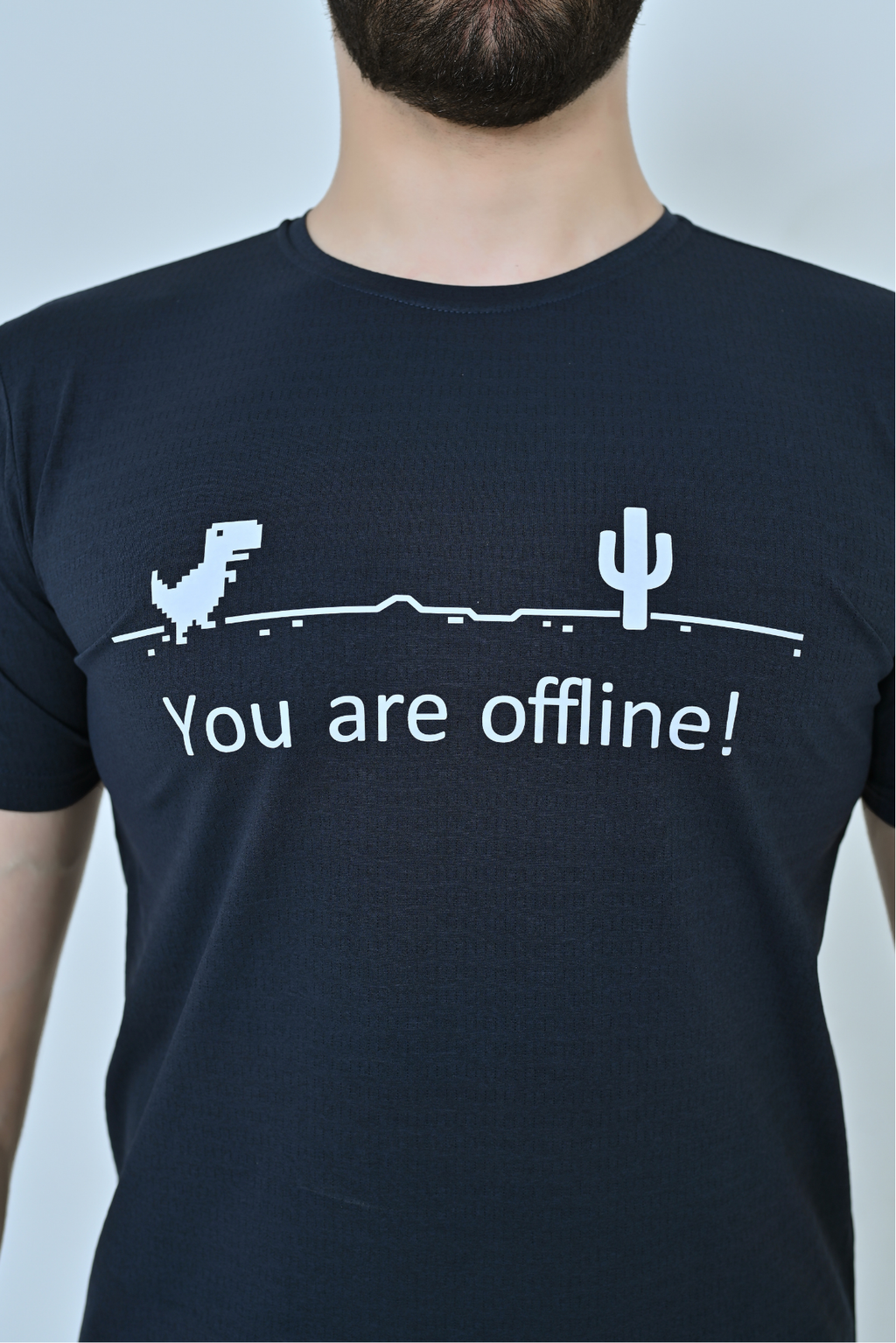 Offline Graphic T-Shirt - Navy Blue