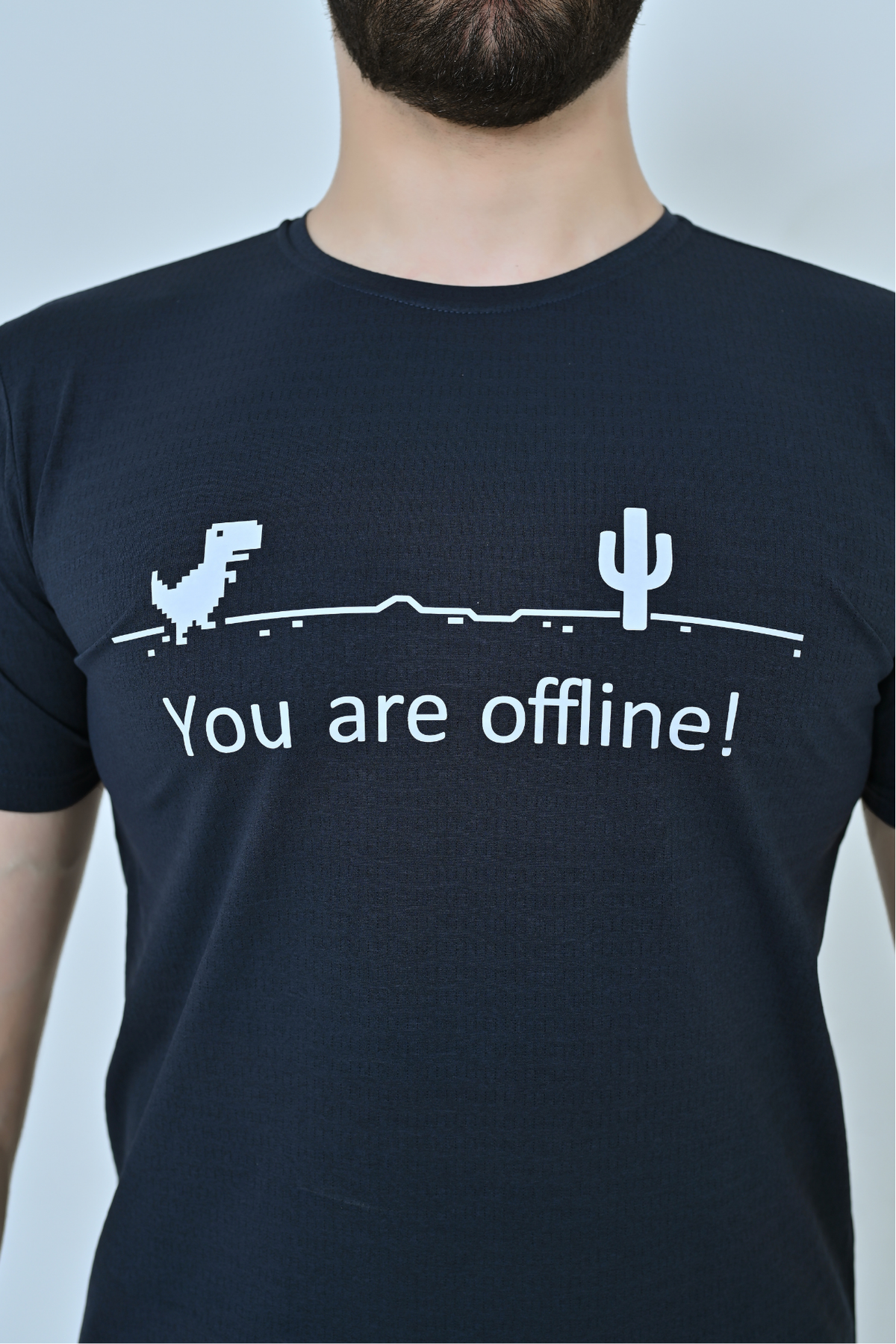 Offline Graphic T-Shirt - Navy Blue