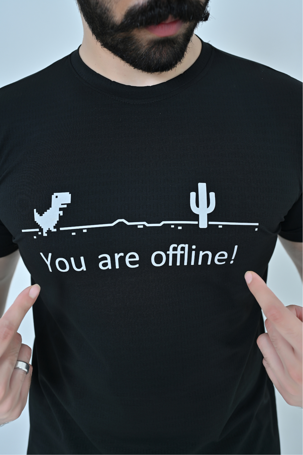 Offline Graphic T-Shirt - Black