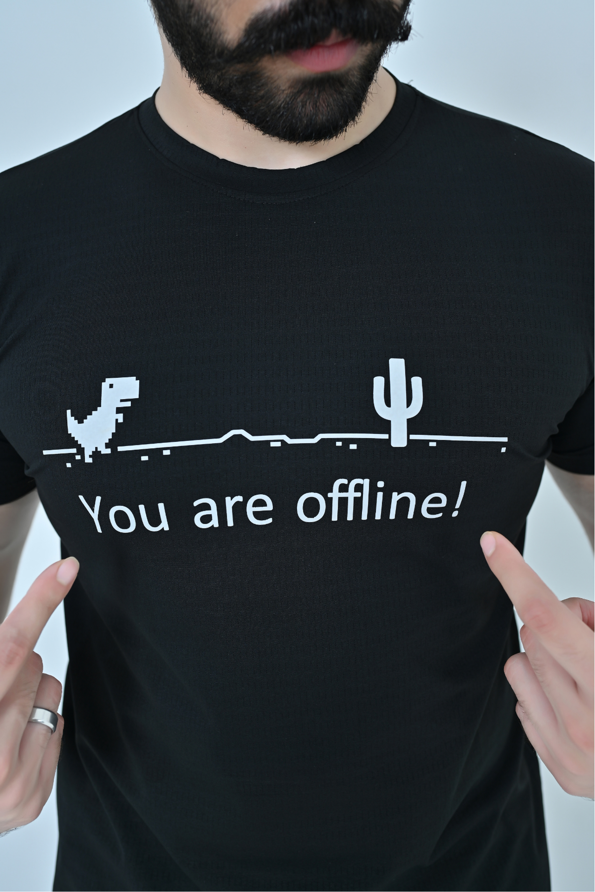 Offline Graphic T-Shirt - Black