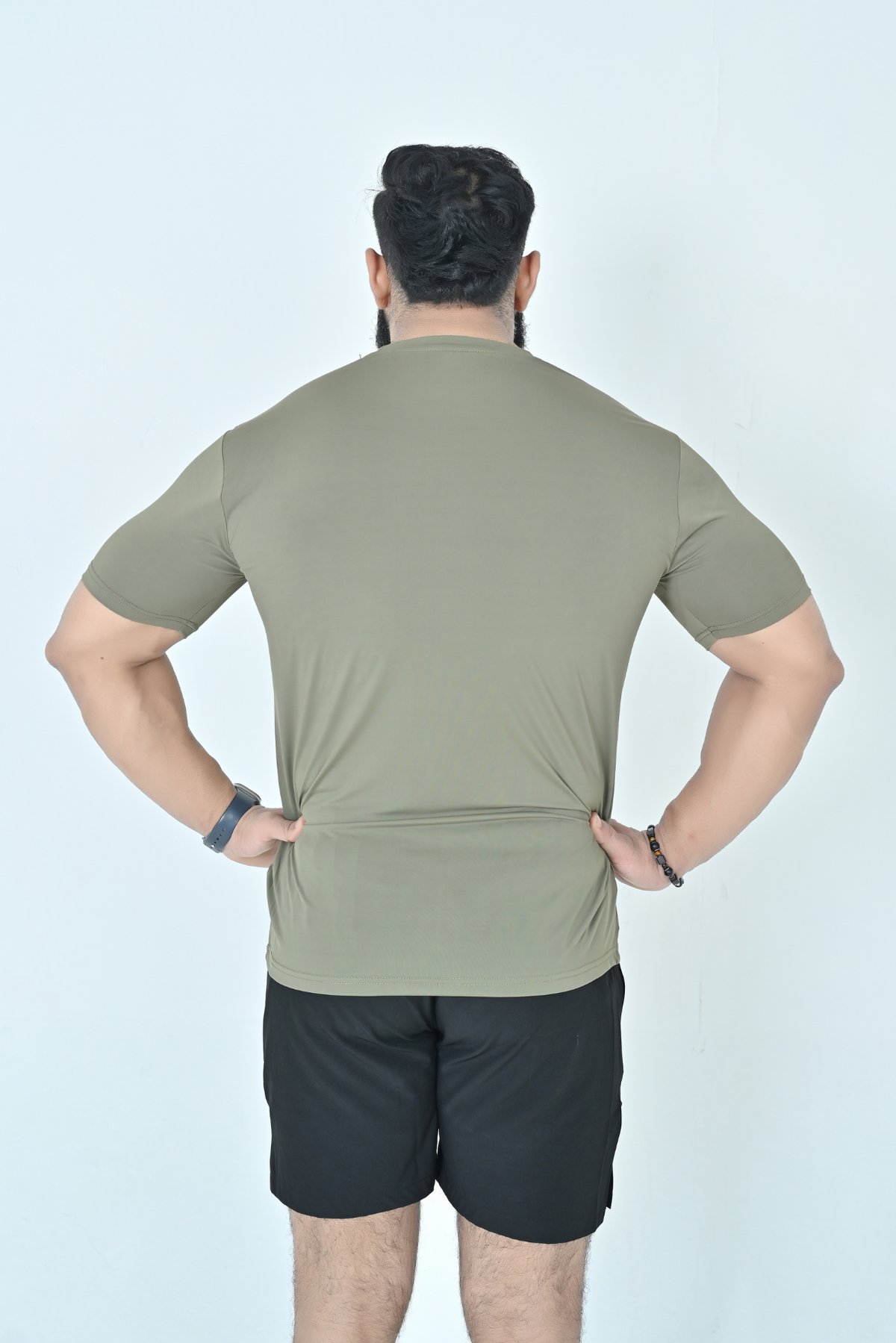 Endovar Signature Logo Sports T-Shirt- Olive Grey
