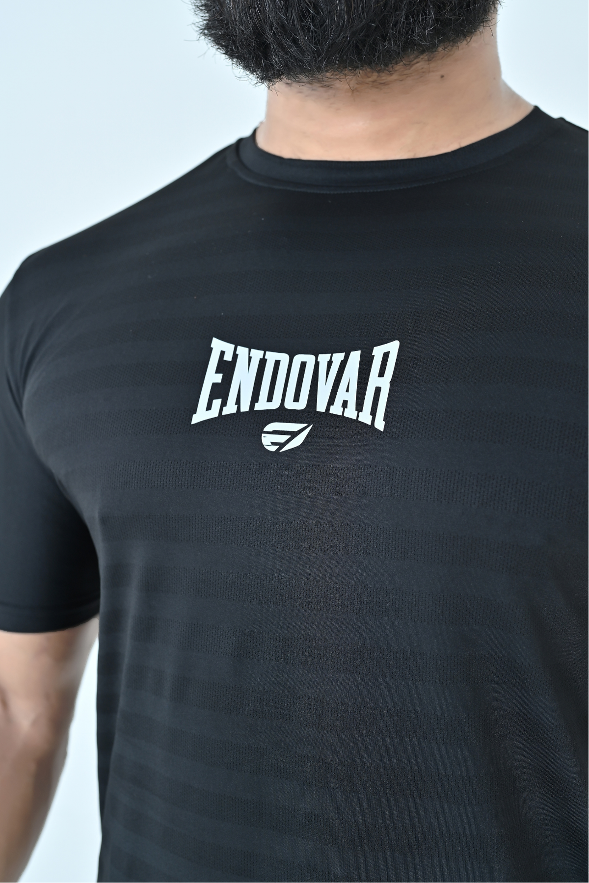 Endovar Textured Performance Sports T-Shirt - Black