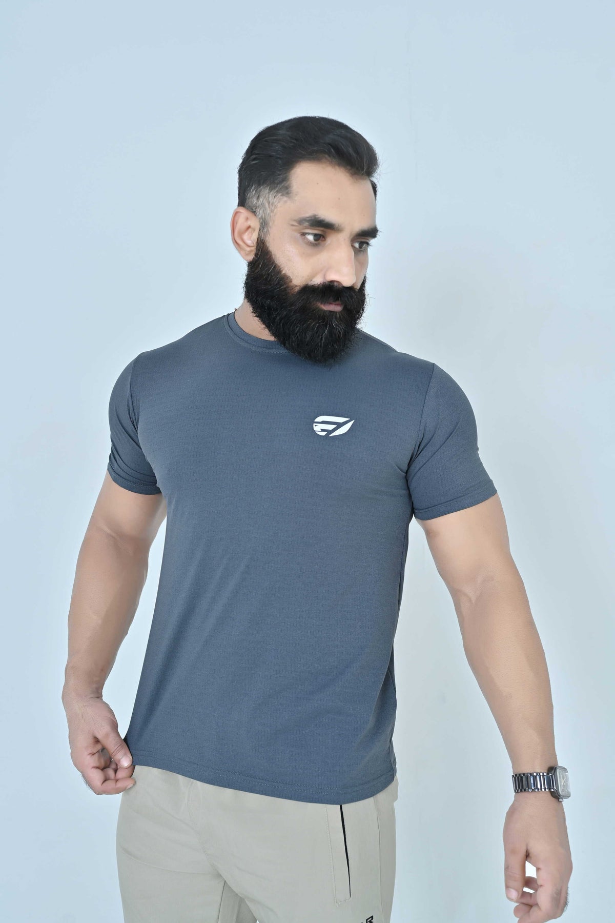 Sprint Line Performance T-Shirt - Steel Blue