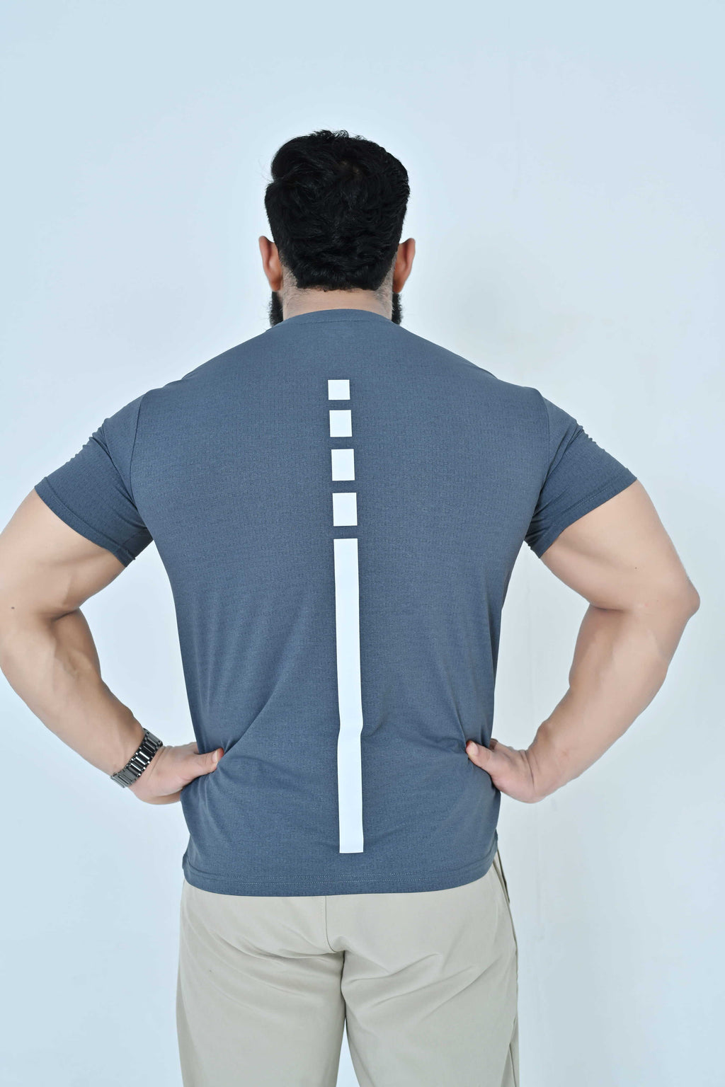 Sprint Line Performance T-Shirt - Steel Blue