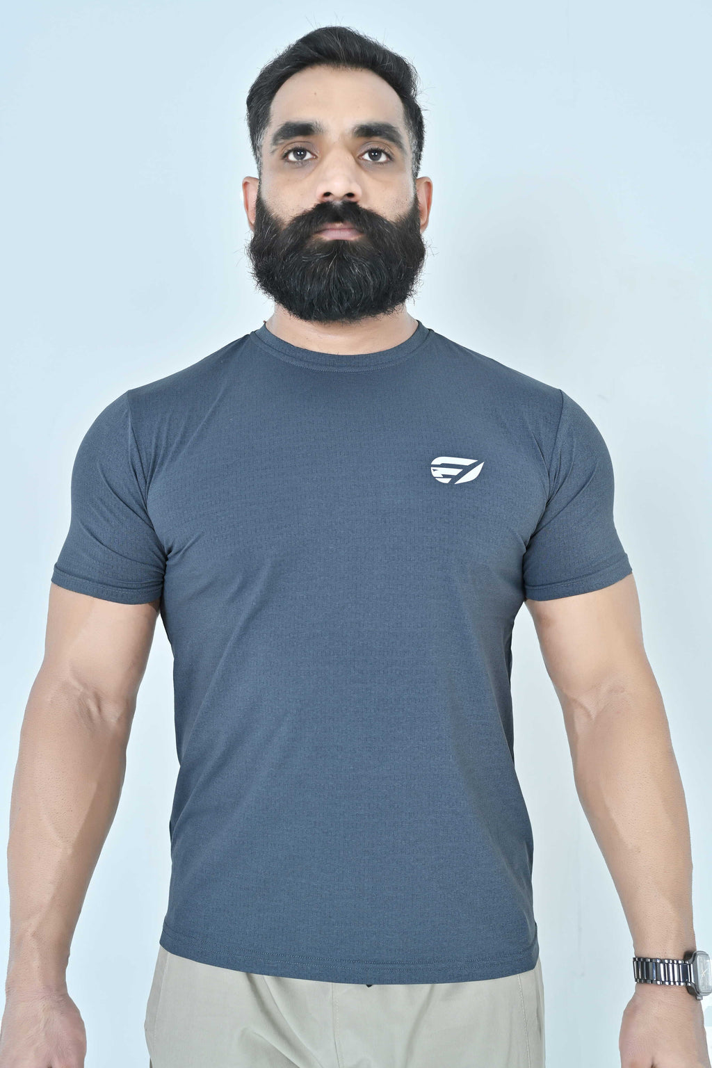 Sprint Line Performance T-Shirt - Steel Blue